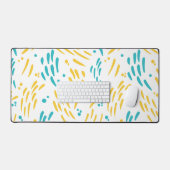 Stroom in Turquoise en Geel Bureaumat (Keyboard & Muis)