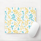 Stroom in Turquoise en Geel Muismat (Met muis)