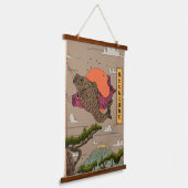 Stroom met de Wind Koinobori Hangend Wandkleed (Gebogen)