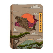 Stroom met de wind Koinobori Magneet (Verticaal)