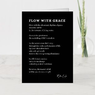 Stroom met Grace Faith poëzie Folie Wenskaart