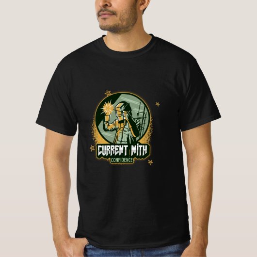 Stroom met vertrouwen linemen t-shirt (Voorkant)