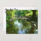 stroom nabij eend hollow briefkaart (Voorkant / Achterkant)