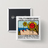STROOM TRUTHSEEKER VIERKANTE BUTTON 5,1 CM (Voorkant /achterkant)
