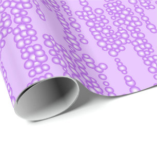 Stroom van bellen, tinten lavendel cadeaupapier