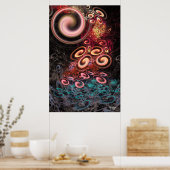 'Stroom van bewustzijn' Poster (Keuken)