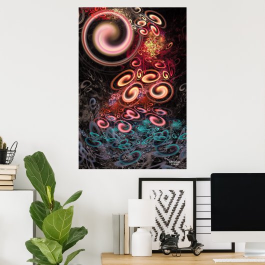 'Stroom van bewustzijn' Poster (Thuiskantoor)