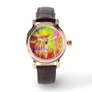 STROOM VAN DAWN Red Yellow Fantasy Horloge