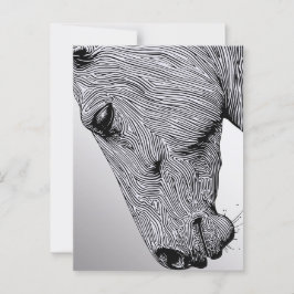 Stroom van de Wilde Minimalistische Lijnkunst Paar Briefkaart