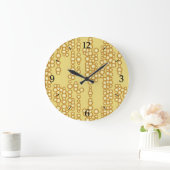 Stroom van gouden bellen grote klok (Huis)