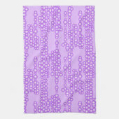 Stroom van luchtbellen, lavender theedoek (Verticaal)