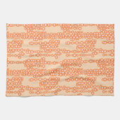 Stroom van luchtbellen, perziken theedoek (Horizontaal)