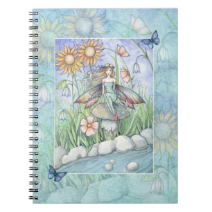 Stroom van Magische Bloemenfee-notitieboek Notitieboek