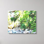Stroom van Talluah Gorge Canvas Afdruk (Voorkant)