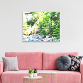 Stroom van Talluah Gorge Canvas Afdruk (Insitu (Woonkamer))