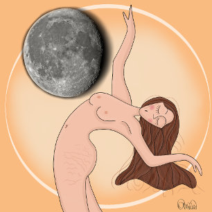 Stroom van Tijd – Artistieke Vrouw Wandklok (Geen