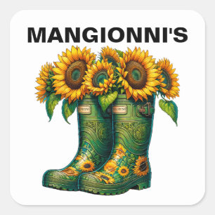 STROOM VIERKANTE STICKER