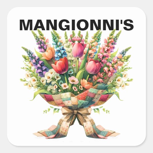 STROOM VIERKANTE STICKER (Voorkant)