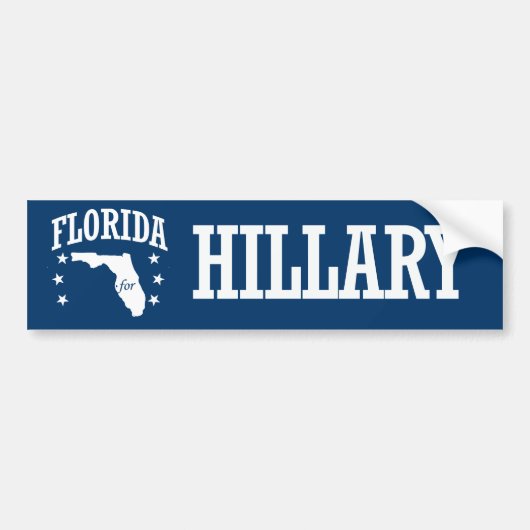 STROOM VOOR HILLARY BUMPERSTICKER (Voorkant)