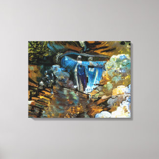 STROOM WATerval Canvas Afdruk