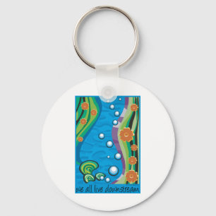 stroomafwaarts sleutelhanger