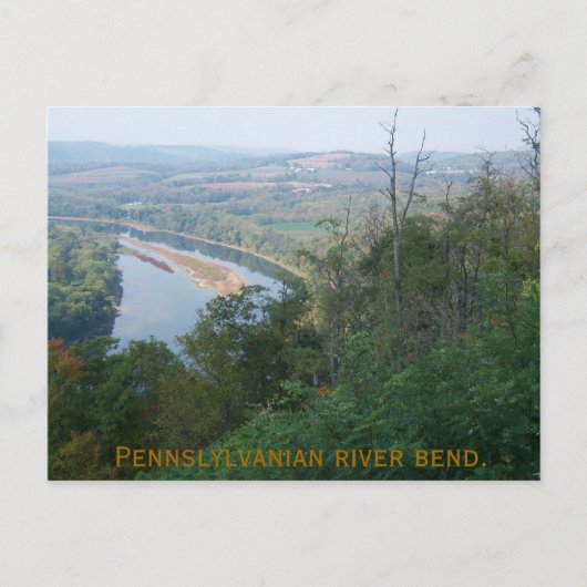 Stroombocht, Pennsylvanian rivierbocht. Briefkaart (Voorkant)