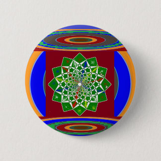STROOMCHAKRA-wielenergie: Emerald Green Ronde Button 5,7 Cm