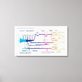 Stroomdiagram van het Amerikaanse strafrechtsystee Canvas Afdruk (Voorkant)