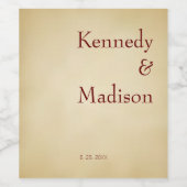  stroomgebied Amazing Antiek Plain Wijn Etiket (Enkel label)