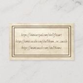 stroomgebied Minimale artiest met dubbel Lijst Visitekaartje (Achterkant)