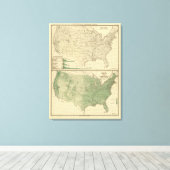 Stroomgebieden, Bosbouw Canvas Afdruk (Insitu (Houten vloer))