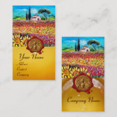 STROOMGEBIEDEN, HONIG RODE WAXSEAL, BEEKEEPER VISITEKAARTJE (Voorkant / Achterkant)