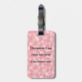 Stroomgeometrisch patroon bagagelabel (Achterkant verticaal)