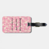 Stroomgeometrisch patroon bagagelabel (Achterkant horizontaal)