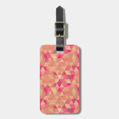 Stroomgeometrisch patroon bagagelabel (Voorkant verticaal)