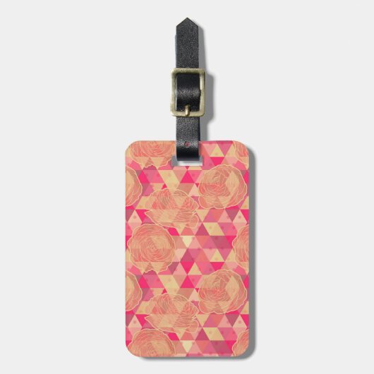 Stroomgeometrisch patroon bagagelabel (Voorkant verticaal)