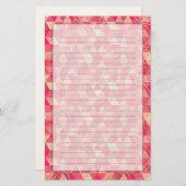 Stroomgeometrisch patroon briefpapier (Voorkant / Achterkant)