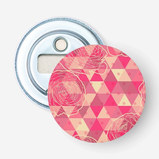 Stroomgeometrisch patroon button flesopener (Voorkant)