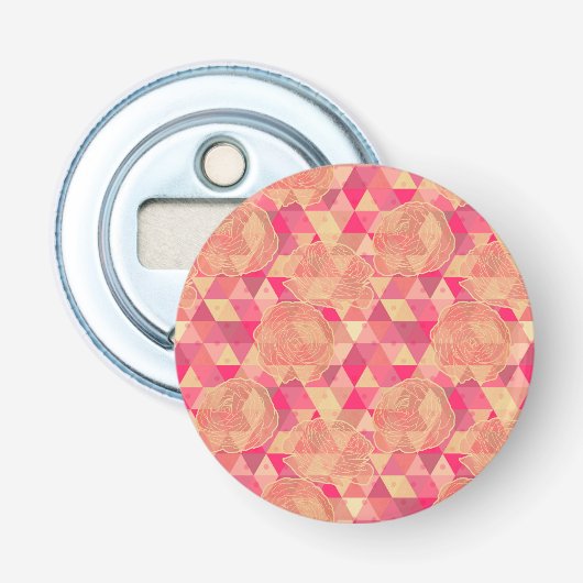Stroomgeometrisch patroon button flesopener (Voorkant)
