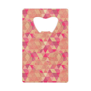 Stroomgeometrisch patroon creditkaart flessenopener