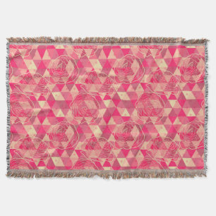 Stroomgeometrisch patroon deken