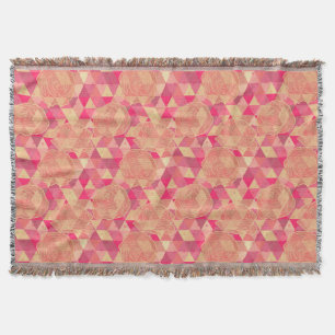 Stroomgeometrisch patroon deken