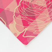 Stroomgeometrisch patroon fleece deken (Hoek)