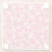 Stroomgeometrisch patroon glazen onderzetter (Achterkant)