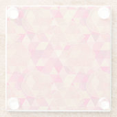 Stroomgeometrisch patroon glazen onderzetter (Achterkant)