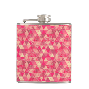 Stroomgeometrisch patroon heupfles