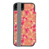 Stroomgeometrisch patroon incipio iPhone portemonnee hoesje (Agenda Achterkant)