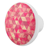 Stroomgeometrisch patroon keramische knop (Rechts)