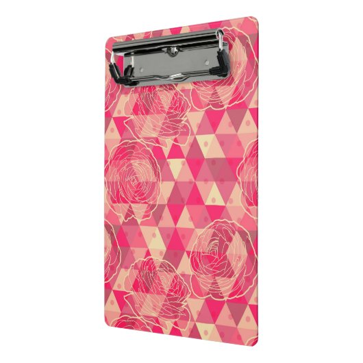 Stroomgeometrisch patroon mini klembord (Angled2)