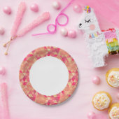 Stroomgeometrisch patroon papieren bordje (Feest)